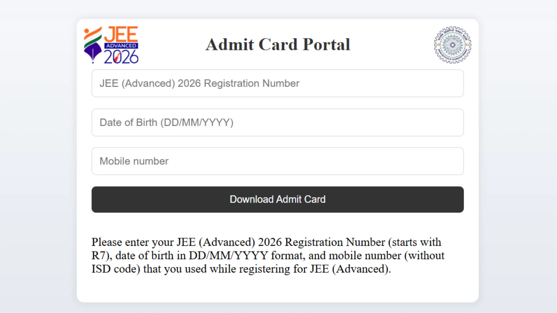 IIT JEE Advanced 2026 Admit Card Released, Direct Download Link Here ...