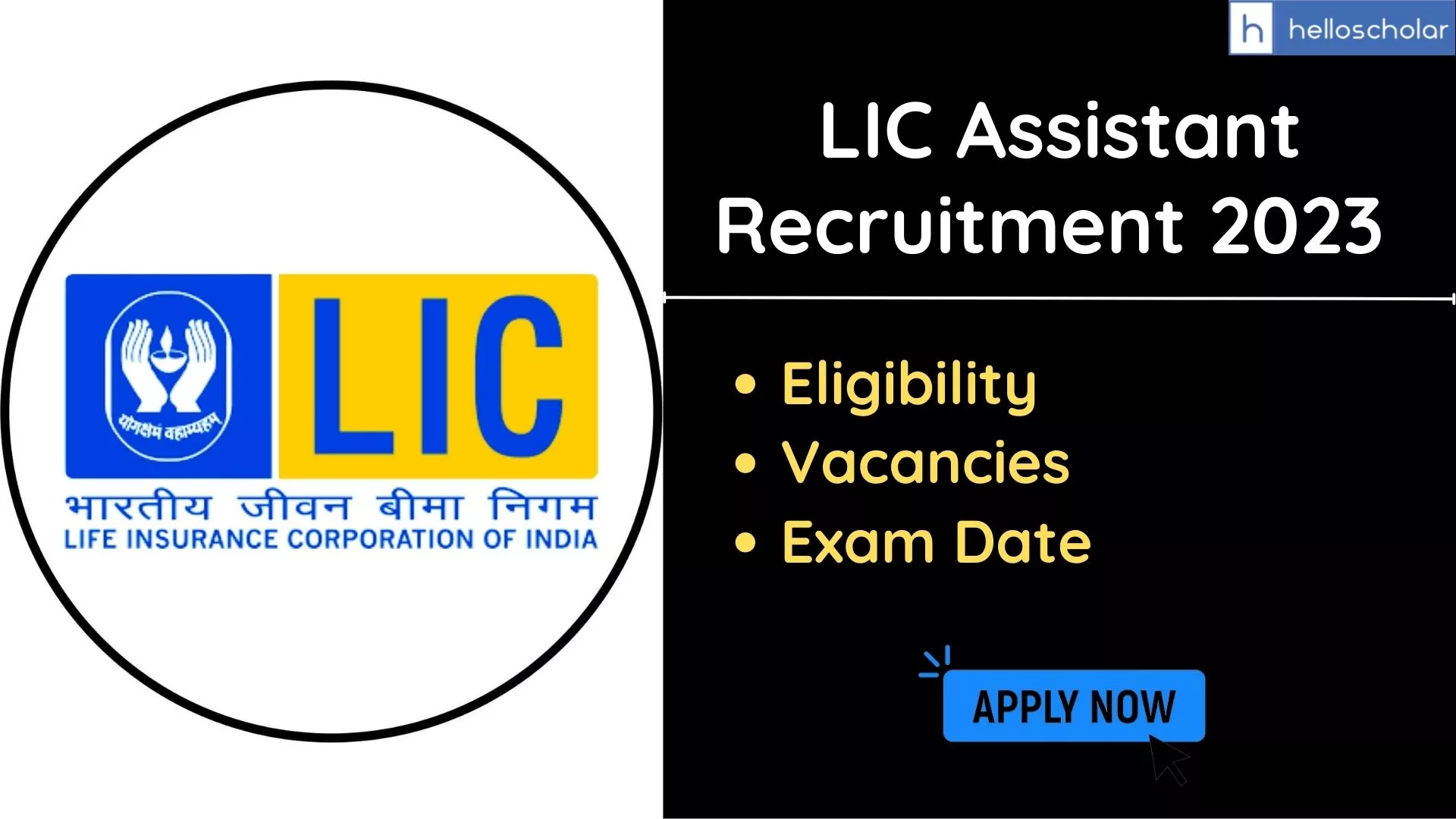 LIC Assistant Recruitment 2023 Notification, Check Vacancies, Eligibility, Exam Date, Apply Online