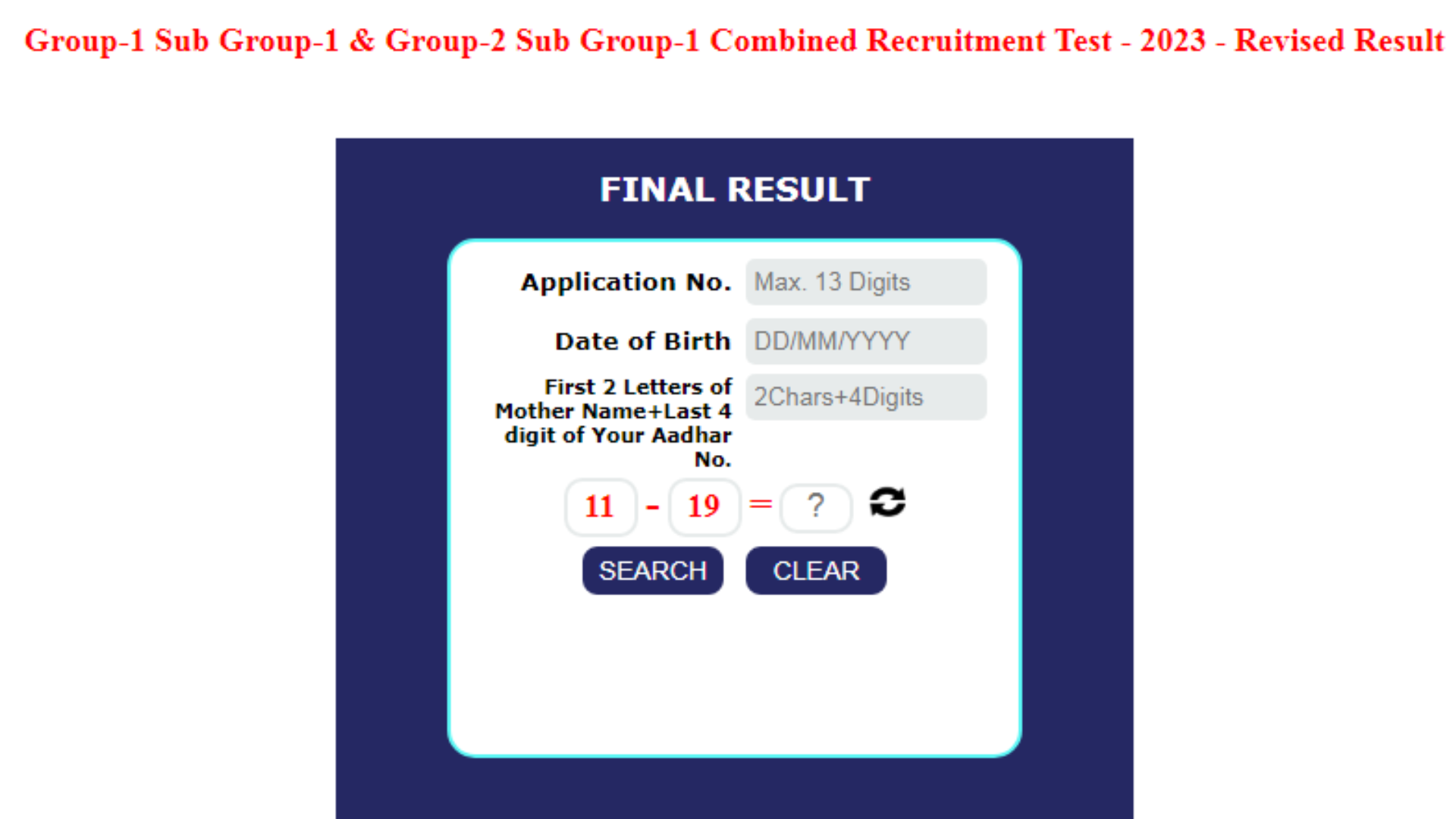 MPESB Group 1&2, Sub Group 1&2 Gramin Krishi Vistar Adhikari, Lab Technician, Udyan Vistar Adhikari & other Post Recruitment 2023 Result Revised for 1978 Post