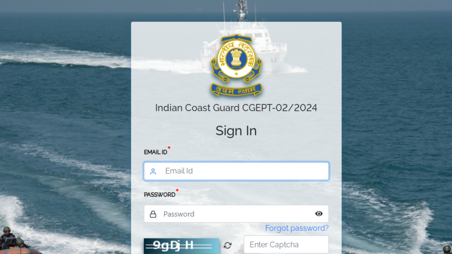 Coast Guard Navik General Duty CGEPT 02/2024 Recruitment Exam Date / City / Admit Card for 260 Post