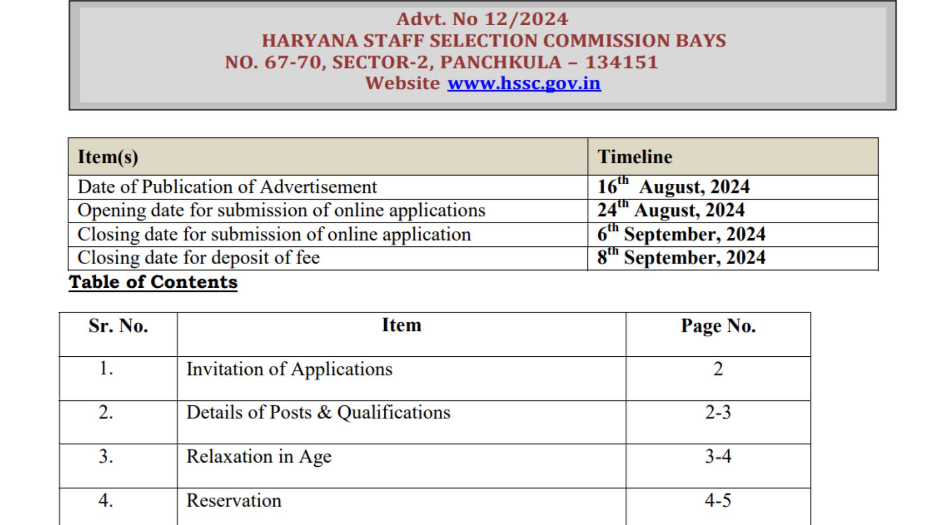 HSSC TGT Phy Edu Sports Quota Recruitment 2024 Notification Out, Apply Online