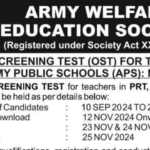 AWES 2024: Army Public School Recruitment OST Notification and Online Application Form