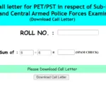 SSC CPO PET PST Admit Card 2024, Appication Status for Physical Test, Download Region Wise Links Given Here