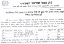 Rajasthan RSMSSB Stenographer and Personal Assistant PA Grade II Recruitment 2024 Download Result for 474 Post