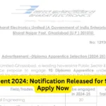 BEL Recruitment 2024: Notification Released for 90 Vacancies, Apply Now