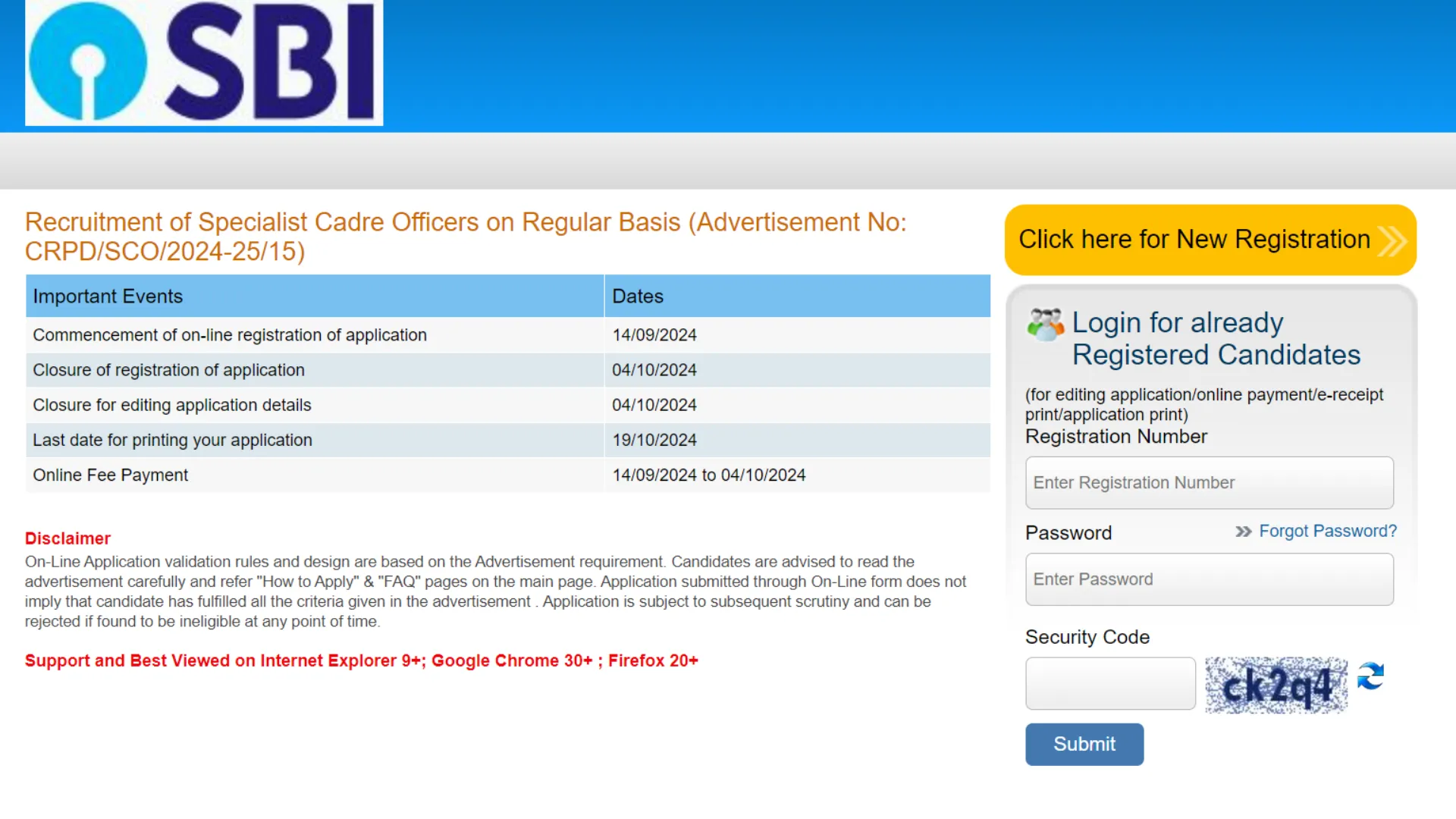 SBI Recruitment 2024: Apply Online for 1497 Specialist Cadre Officer (SCO) Posts