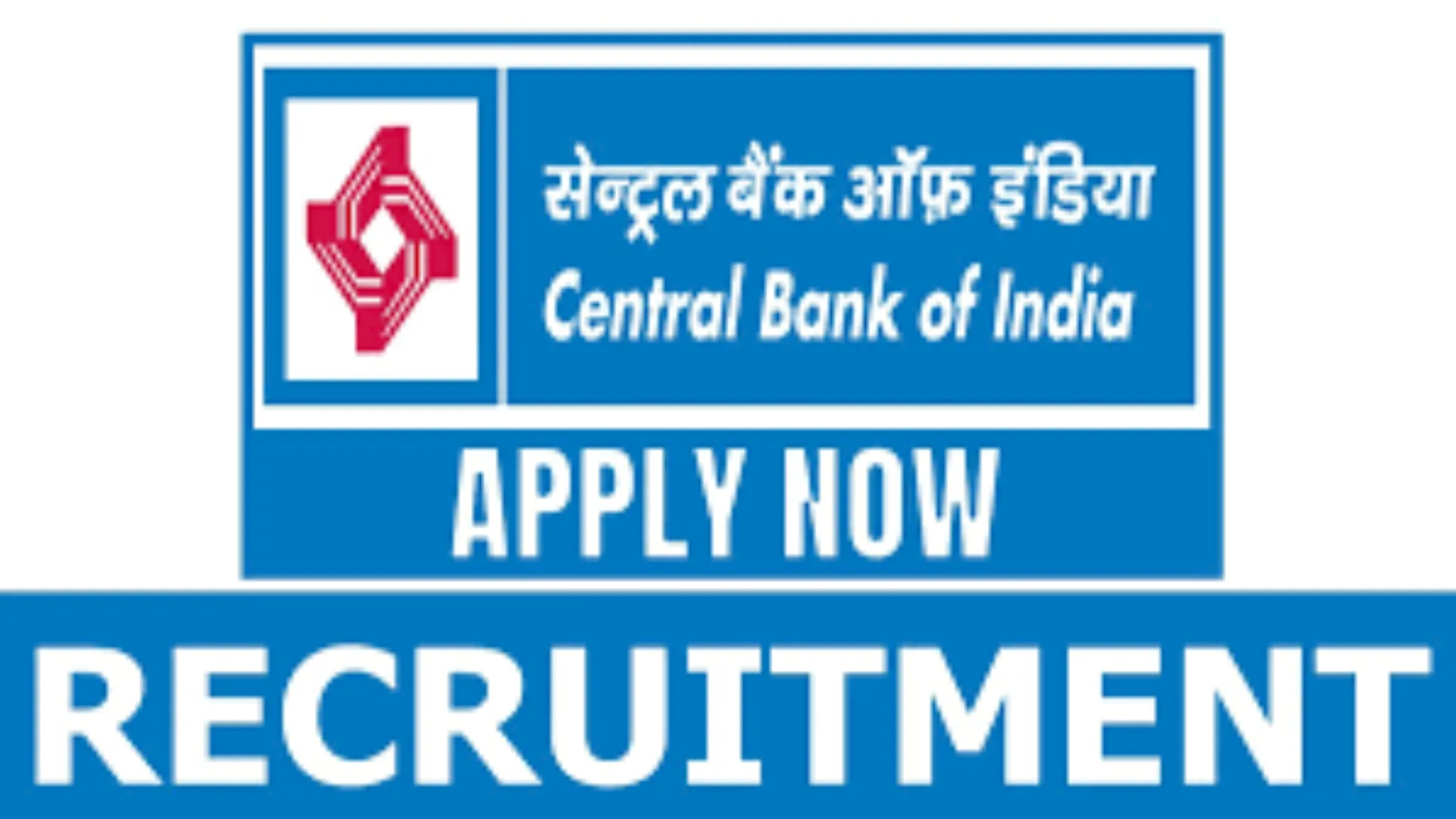 Central Bank of India Recruitment 2024: Apply Now for Business Correspondent Supervisor Posts