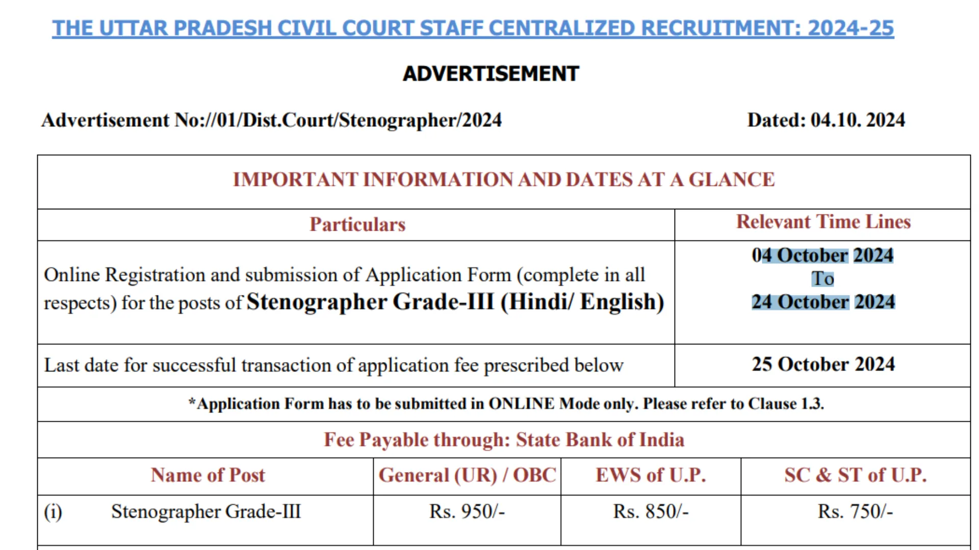 High Court of Allahabad Recruitment 2024: Apply for 580+ Vacancies Now