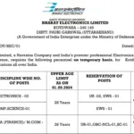 BEL Recruitment 2024:Notification Released for Various Posts, Apply Now