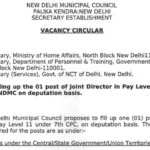 NDMC Recruitment 2024: Apply Now for Joint Director Post