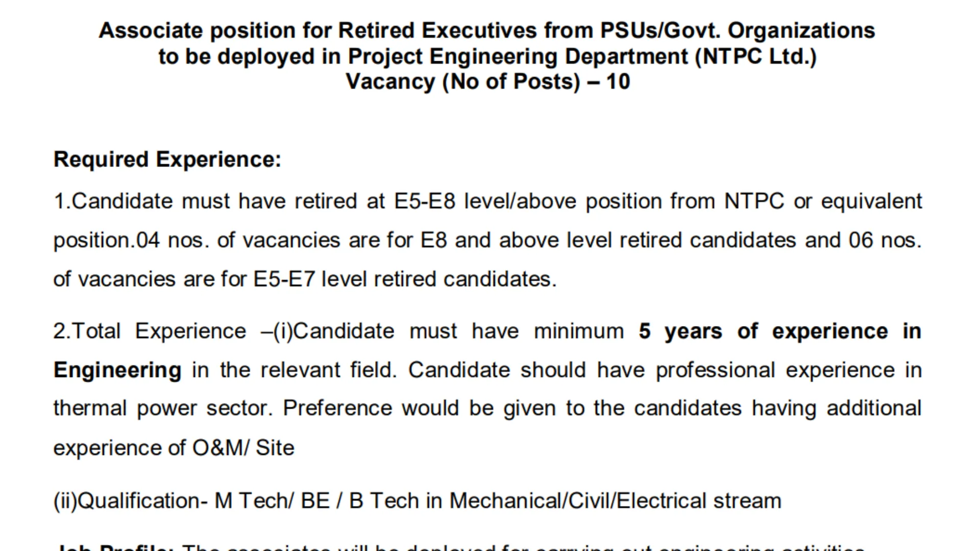 NTPC Recruitment 2024: Notification Released for Associate Post, Apply online