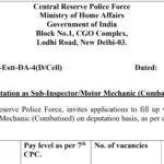 CRPF Recruitment 2024: Notification Out for 124 Combatised Posts, Apply Now