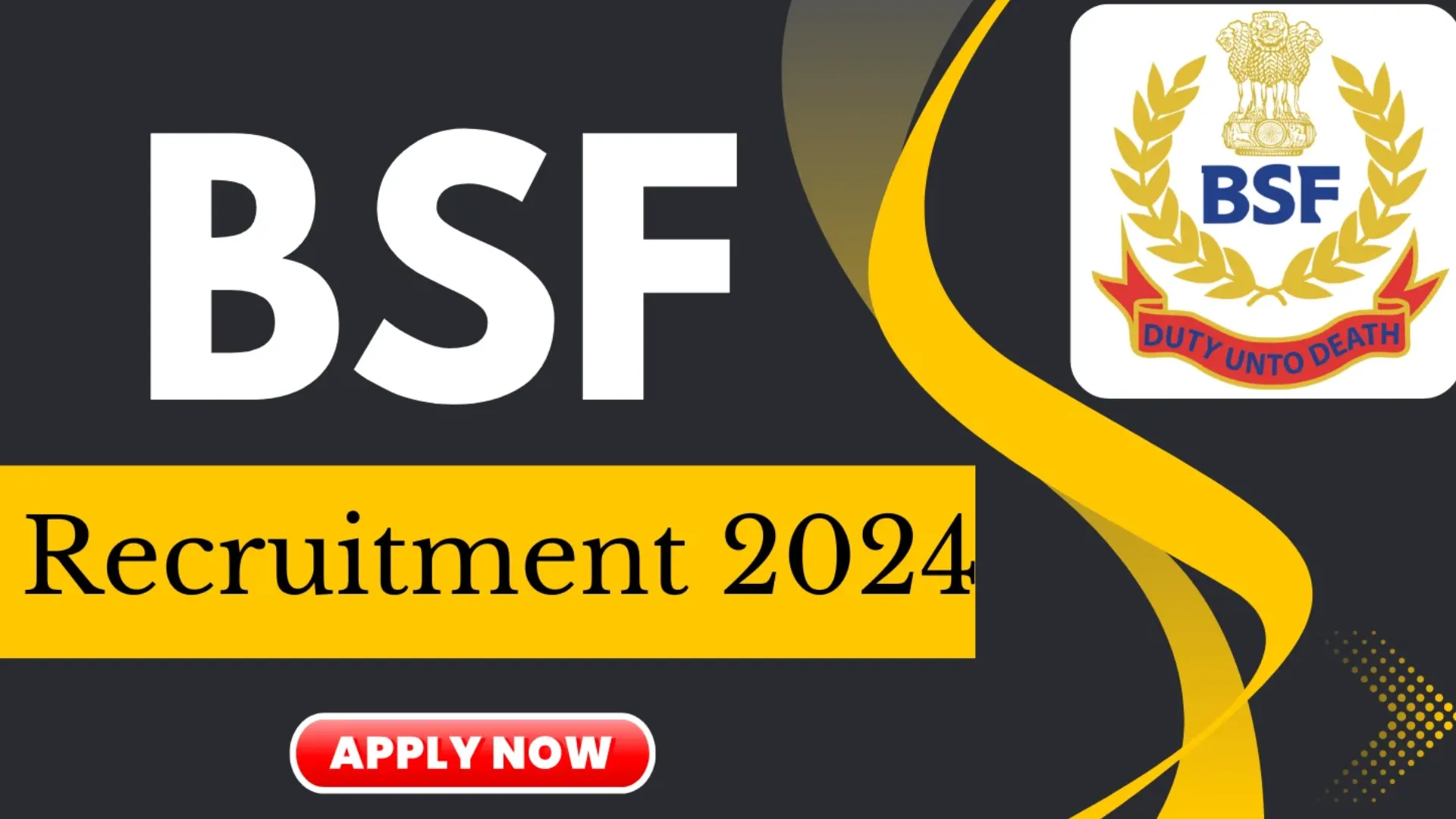 BSF Recruitment 2024: Apply Now for Second-in-Command (Architect) Post