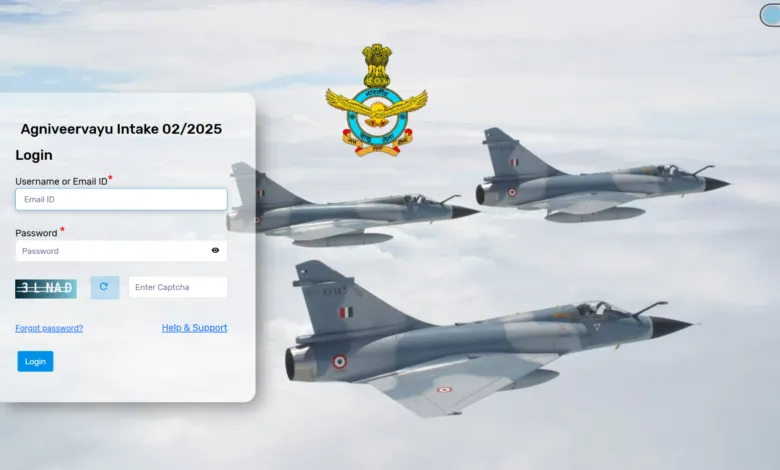 Indian Air Force Agniveer Vayu Intake 02/2025 Batch Recruitment 2024 Exam City Details