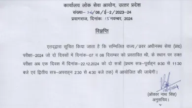 UPPSC UP Pre Examination 2024 Pre New Exam Date Notice for 220 Post