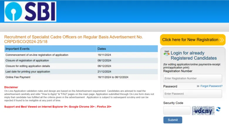 SBI Recruitment 2024: Apply Now for Vice President SCO Post