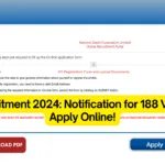 NSC Recruitment 2024: Notification for 188 Vacancies – Apply Online!