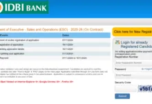 IDBI Bank Executive Sales and Operations ESO Recruitment 2024 Apply Online for 1000 Post