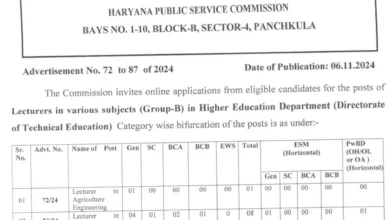 HPSC Technical Lecturer Recruitment 2024 Notification OUT for 237 Posts, Apply Online