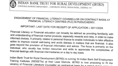 Indian Bank Recruitment 2024: Apply for Financial Literacy Counsellor (FLC) Post