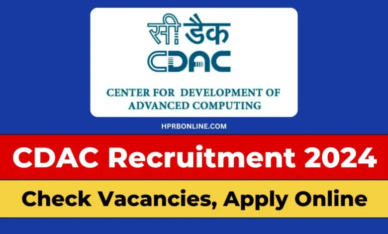 C-DAC Recruitment 2024: Notification Out for 165 Various Posts, Apply Online