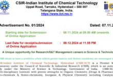 CSIR-IICT Recruitment 2024: Apply Online for Scientist Post