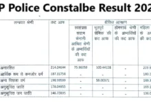 UP Police Constalbe Result 2024 OUT, Check PST, DV Status From This Direct Link Here, Merit List PDF Downoad