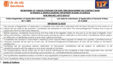 Bank of Baroda Recruitment 2024: Apply Online for Dy. Head Investor Relations & Other Posts