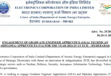 ECIL Recruitment 2024: Notification Out for 187 Graduate Engineer and Diploma Apprentices Posts, Apply Online