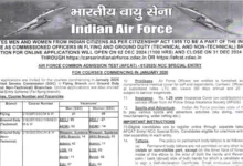 Indian Airforce AFCAT 01/2025 Batch Recruitment 2024 Notification Out, Apply Online for 336 Post