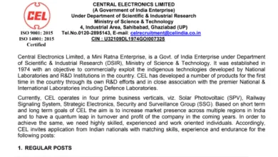 Central Electronics Limited (CEL) Recruitment 2024 Apply Online for Technical and Non-Technical Posts