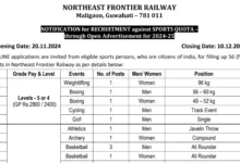 Railway RRC NFR Sports Quota Recruitment 2024: Apply Online for 56 Vacancies, All India Sports Quota Railway Job