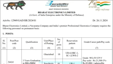 BEL Recruitment 2024: Notification Out for Junior Assistant (HR) Post, Apply Online