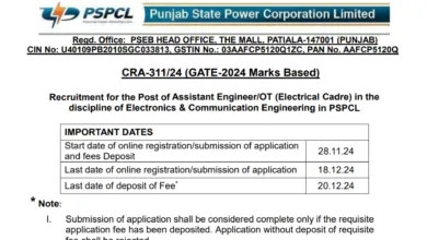 PSPCL Recruitment 2024: Apply Online for 25 Assistant Engineer Post