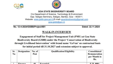 GSBB Recruitment 2024: Apply for Finance Controller and Other Posts