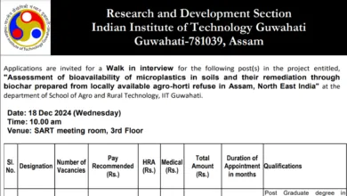 IIT Guwahati Recruitment 2024: Apply for JRF (GATE) Post via Walk-in-Interview