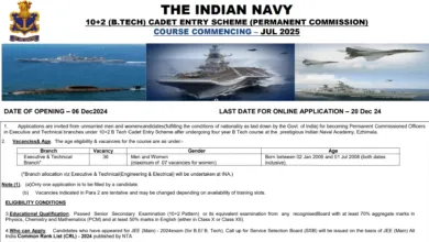 Indian Navy Recruitment 2024: Notification Out for 36 Executive and Technical Posts, Apply From 6 Dec.