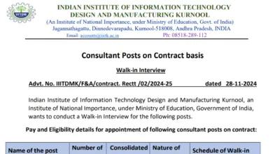 IIITDM Kurnool Recruitment 2024: Apply for Internal Auditor & Other Posts, Salary Up to ₹45,000/Month