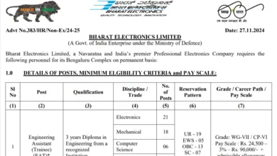 BEL Recruitment 2024: Apply Online for 84 Engineering Assistant Trainee and Technician C Posts