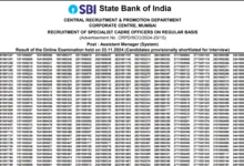 SBI SO Recruitment 2024 [1511 Post] Result Out, Download PDF