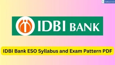 IDBI Bank ESO Syllabus and Exam Pattern PDF