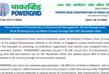 Power Grid Officer Trainee Recruitment 2024: Apply Online for Environment, Social Management, HR, and PR Disciplines