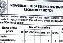 IIT Kanpur Non-Teaching Recruitment 2024: Apply for Junior Assistant and Various Posts