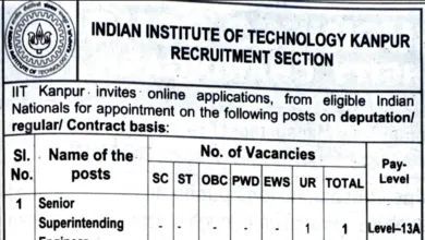 IIT Kanpur Non-Teaching Recruitment 2024: Apply for Junior Assistant and Various Posts