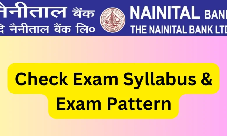 Nainital Bank Clerk Exam Syllabus 2024 and Exam Pattern PDF