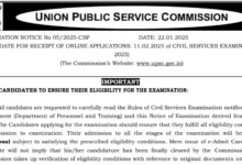 UPSC Civil Services IAS Pre / Forest Service IFS Recruitment 2025 Apply Online for 1129 Post