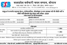 MPESB Group-4 Stenographer Recruitment 2025 Notification and Online Form