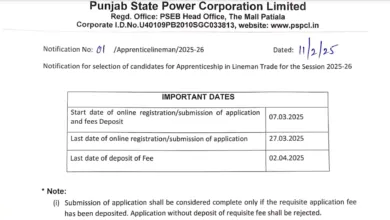 PSPCL Assistant Lineman Recruitment 2025 Notification Released for 2600 Posts, Apply Online