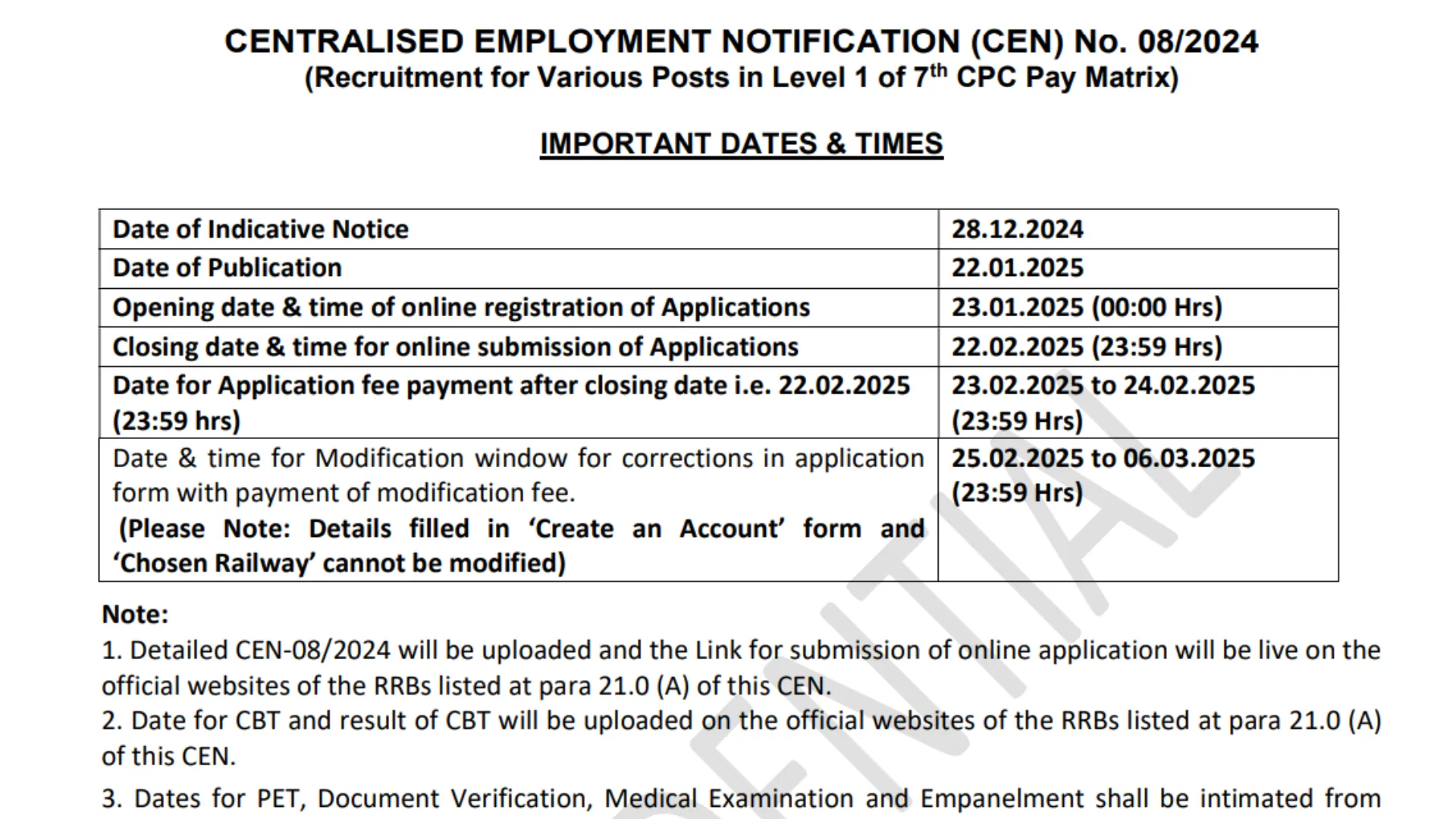 Railway RRB Group D Recruitment 2025 Notification Out for 32438 Posts, Apply Online