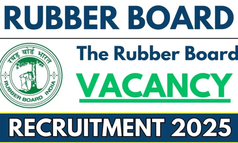 Rubber Board Field Officer Recruitment 2025 Notification Out, Apply Online for 40 Posts